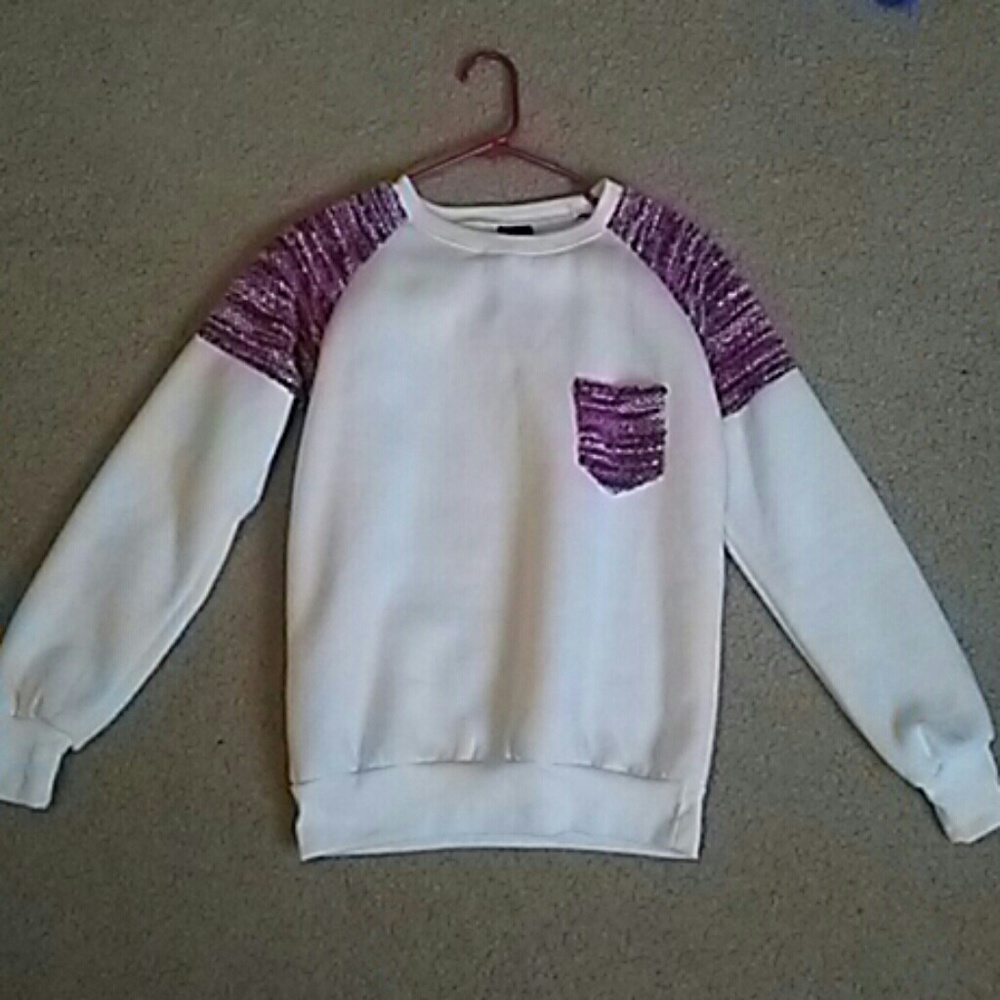 White and Purple Sweater ❤